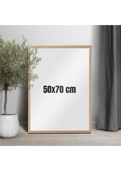 Ahşap Çerçeve Iç Ölçü 50X70 cm Premium Frame Siyah & Beyaz & Ahşap & Antik Altın Çerçeve