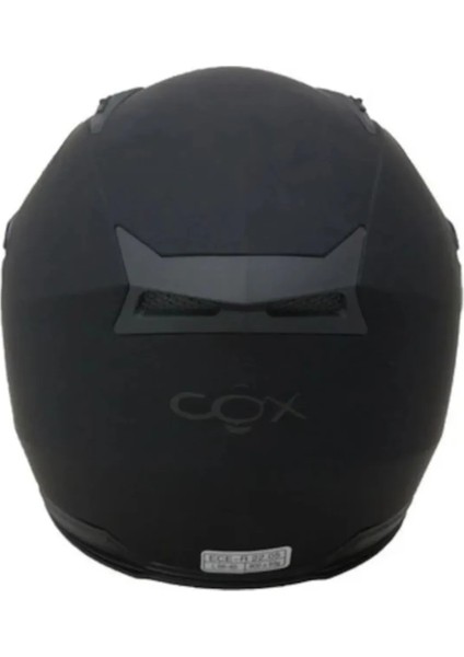 Cox Sr-G Mat Siyah Güneş Vizörlü Açık Kask