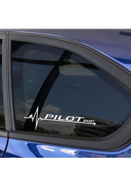 Pilot Yan Cam Sticker Oto Kapı Çıkartma Tuning Aksesuar 20 cm x 7 cm