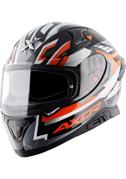 Apex Streak Kask Black Orange