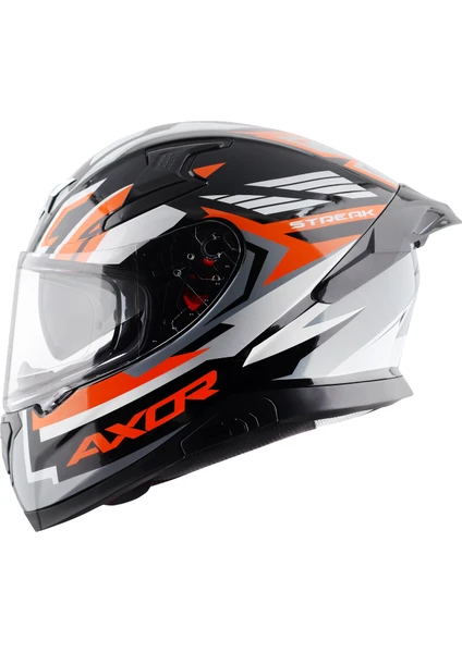 Apex Streak Kask Black Orange