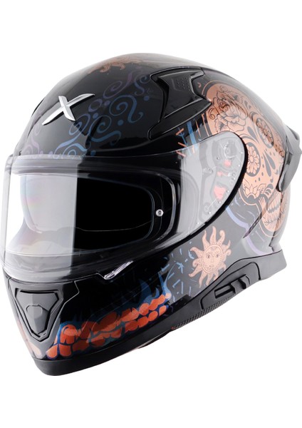 Apex Trance Kask Black Gold