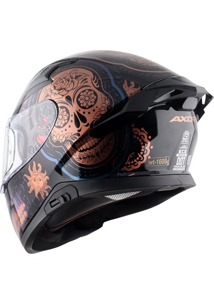 Apex Trance Kask Black Gold