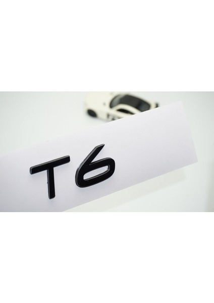 T6 Siyah Abs 3m 3D Bagaj Yazı Logo Volvo Ile Uyumlu