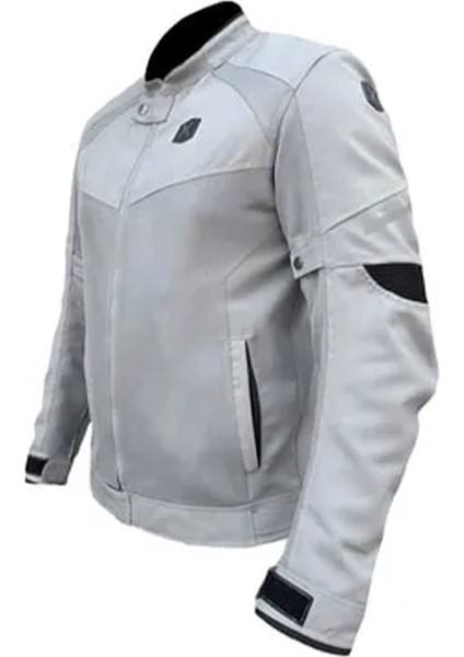 X-Evo Erkek Yazlık Motosiklet Mont Gri 6xl
