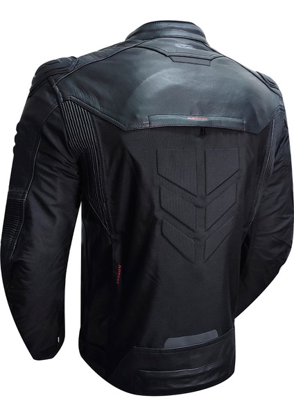 Falcon Leather Erkek Dört Mevsim Motosiklet Mont Siyah 2xl modelleri