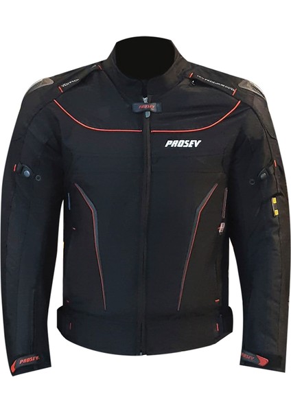 186 Hörgüçlü Erkek Dört Mevsim Motosiklet Mont Siyah L