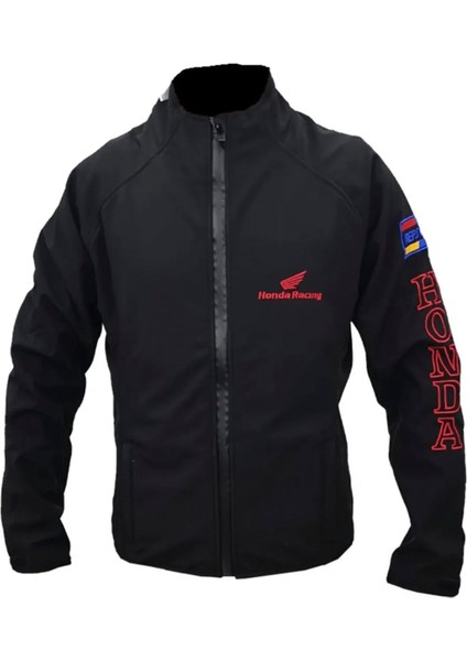 Honda Logolu Erkek Soft Shell Mont Siyah Xl