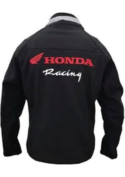 Honda Logolu Erkek Soft Shell Mont Siyah Xl