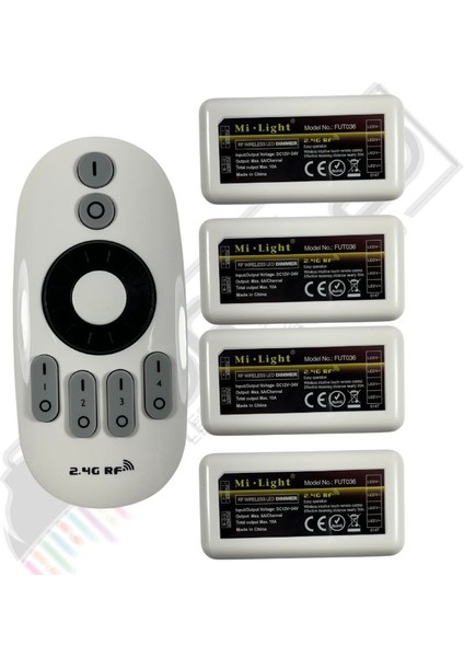 4 Kanal Touch Dokunmatik Led Dimmer 12-24V Rf