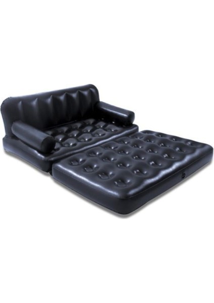 2 Kişilik 75054 Açılır Koltuk 188X152X64 Siyah Pompa Dahil Değildir 1,5 - 3 kg