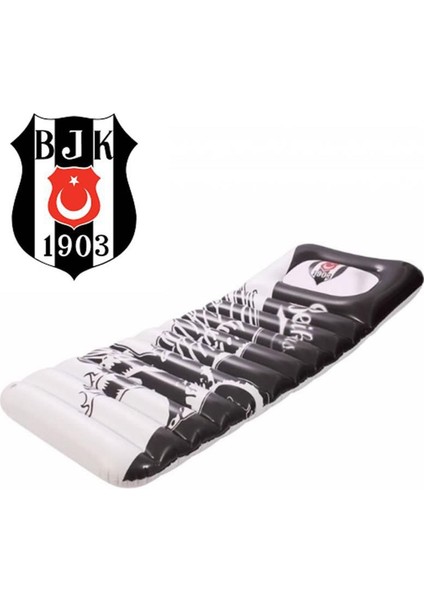 Siyah Lisanslı Taraftar Beşiktaş Şişme Deniz Yatağı 185 x 70 cm Bjk 10001 Pompa Dahil Değildir