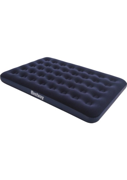 Lacivert Lacivert Çift Kişilik Şişme Yatak ve Elektronik Pompa 191X137X22CM Tek Kişilik