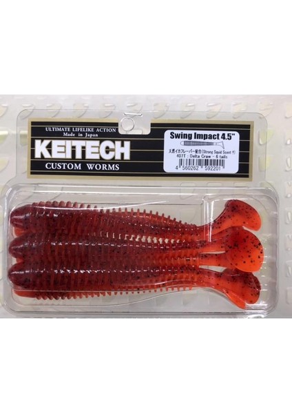 Swing Impact 11.5cm (4.5") #407 Delta Craw Uv Kokulu Silikon Balık fiyatları