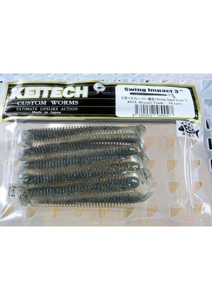 Swing Impact 7.5cm (3") #418 Bluegill Flash Kokulu Silikon Balık fiyatları