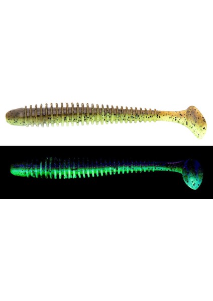 Swing Impact 7.5cm (3") #438 Green Pumpkin Chart Uv Kokulu Silikon Balık
