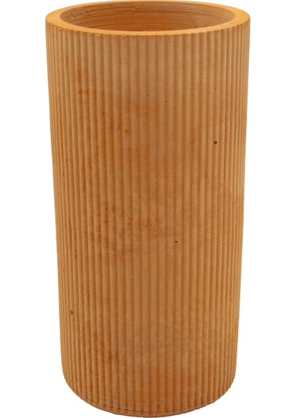 3'lü Dekoratif Sunumluk Saksılık, Dekoratif Takı Tabağı, Mumluk (Model 5, Açık Kahverengi)