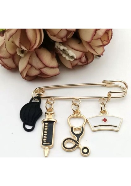 Doktor - Hemşire Aksesuar Aksesuar Broş Yaka Iğnesi Yeni Model