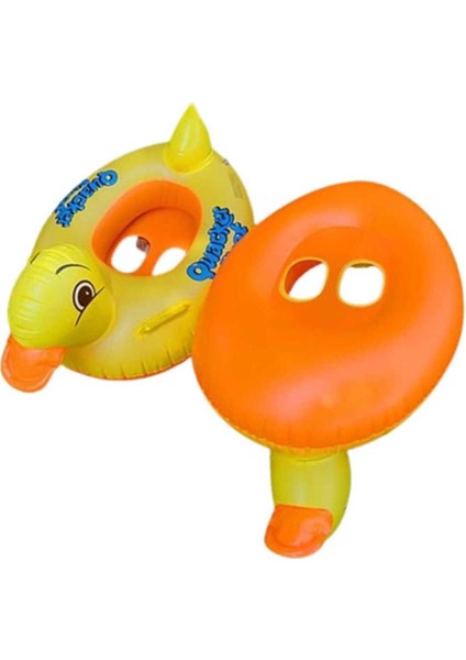 Sarı Baby Boat Şişme Ördek Bebek Simidi 0-3 Yaş Can Simidi - 65 cm - Sarı-Unisex