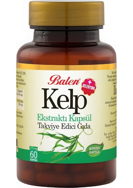 Kelp Ekstraktı + Selenyum 375 Mg 60 Kapsül