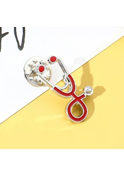 Broş Doktor , Hemşire Broş Takısı Yaka Iğnesi Steteskop Hemşirelik Günü Hediyelik