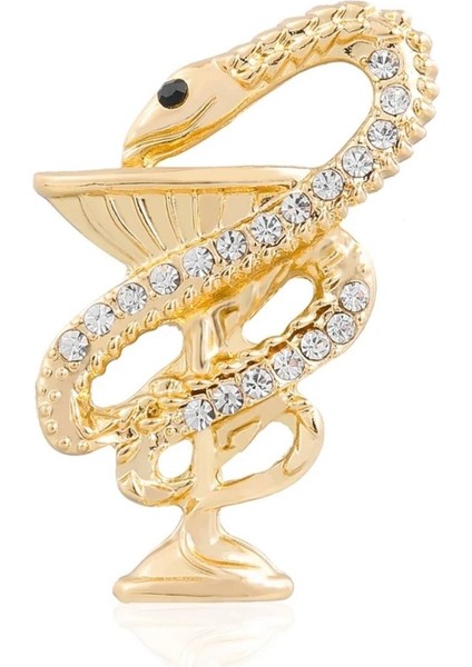Eczacı Broş & Yaka Takısı Eczane Gold Rengi