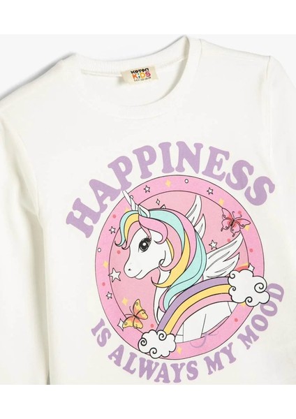 Kız Çocuk Sweatshirt Ekru 5WKG10339AK fiyatları