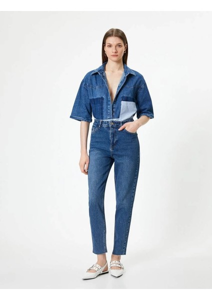 Kadın Jean Pantolon Indigo 5WAL40020MD fiyatları