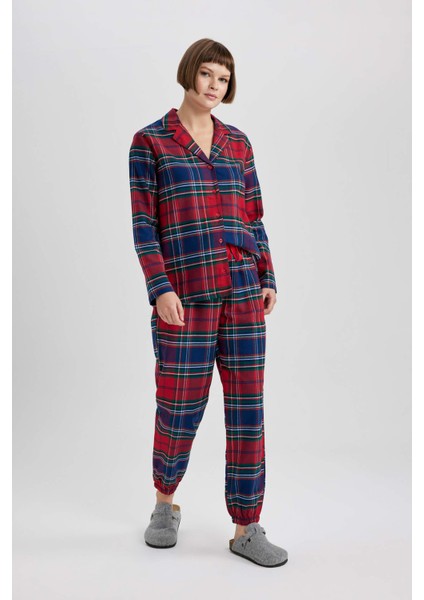 Fall In Love Regular Fit Uzun Boy Flanel ALT X9052AZ23WN fiyatları