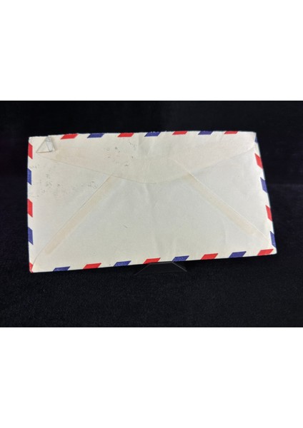 Uçak Postası Air Mail 1936 -1952 Yılından British Guiana'dan Amerika'ya Postalanmış 24 Cent Pullu