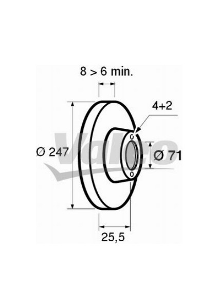 Peugeot 504 505 604 Ön Fren Diski 4246.70 4246.98 4246.H2 Kn Gold