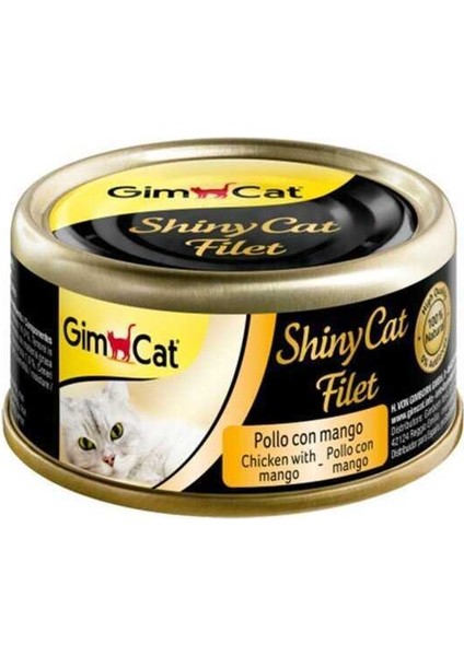 Shinycat Kıyılmış Fileto Öğünlük Kedi Konservesi Tavuklu ve Mangolu 70 gr