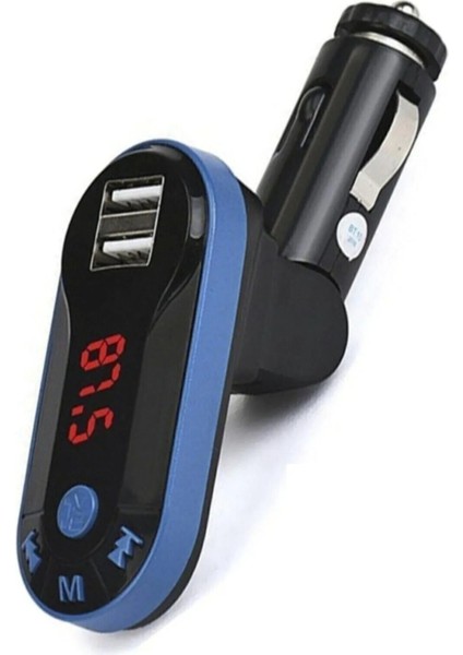 Bluetooth Araç Müzik Kiti Fm Transmitter Çakmaklık Şarj Soketi Araç Içi Transmitter Mp3 Müzik Çalar