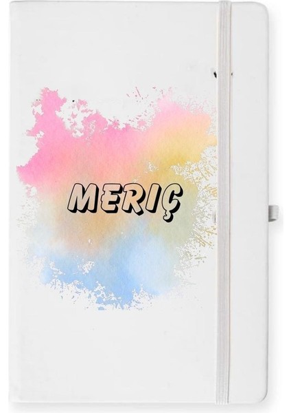 Isme Özel Sulu Boya Efektli Defter