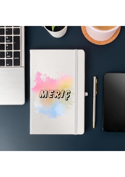 Isme Özel Sulu Boya Efektli Defter