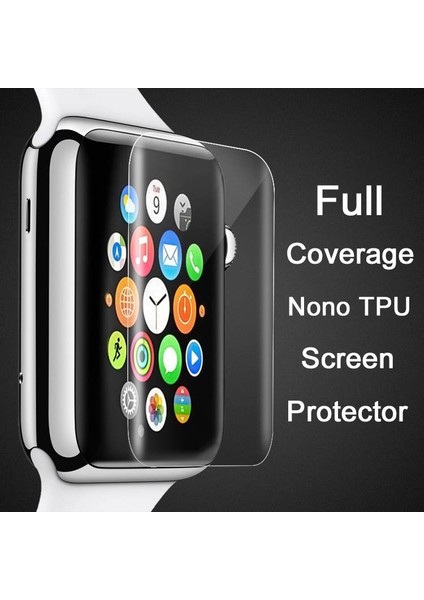 Apple Watch 40MM (2-3-4-5-6-Se) Nano Ekran Koruyucu (2 Adet) (Yüksek Kalite)