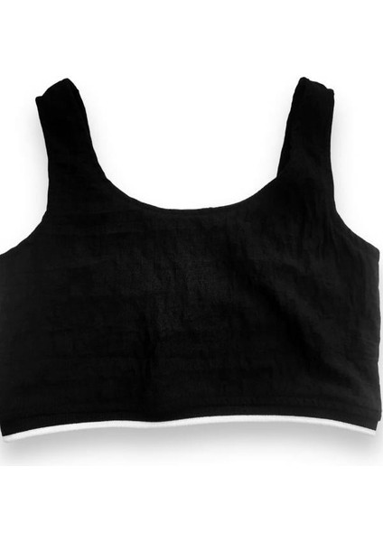 Kız Çocuk Keten Atlet Crop Bluz modelleri