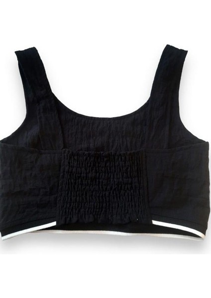 Kız Çocuk Keten Atlet Crop Bluz fırsatları