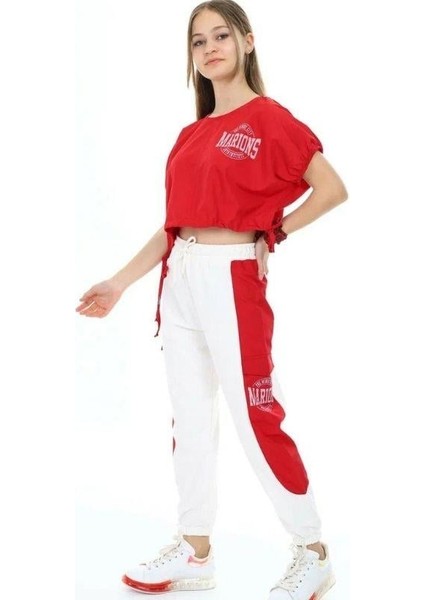 Kız Çocuk Paraşüt Kumaş Oversize Yanlardan Büzgülü Crop modelleri