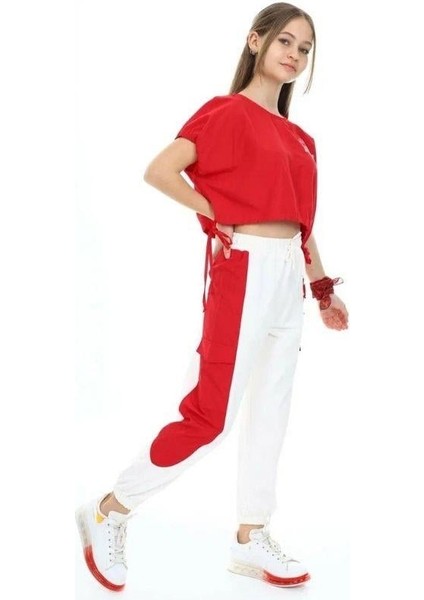 Kız Çocuk Paraşüt Kumaş Oversize Yanlardan Büzgülü Crop indirimleri