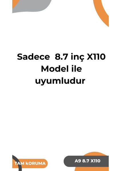 Galaxy Tab A9 X110 8,7 Inç Redclick Çocuk Standlı Tablet Kılıf