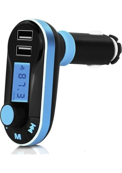 Tüm Araçlara Uyumlu Bluetooth Araç Kiti Fm Transmitter Araç Şarj Cihazı Lenova  Huawei Samsung Iphone Oppo Uyumlu Fmtransmitter