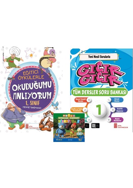 1. Sınıf Okuduğumu Anlıyorum - Gıcır Gıcır Tüm Dersler Soru Bankası