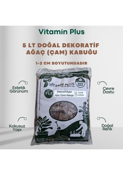 Doğal Ağaç Kabuğu 5 Lt Dekoratif Çam Kabuğu 1-2 cm