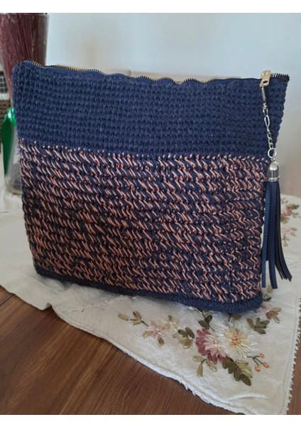 Örgü Kadın Clutch Çanta