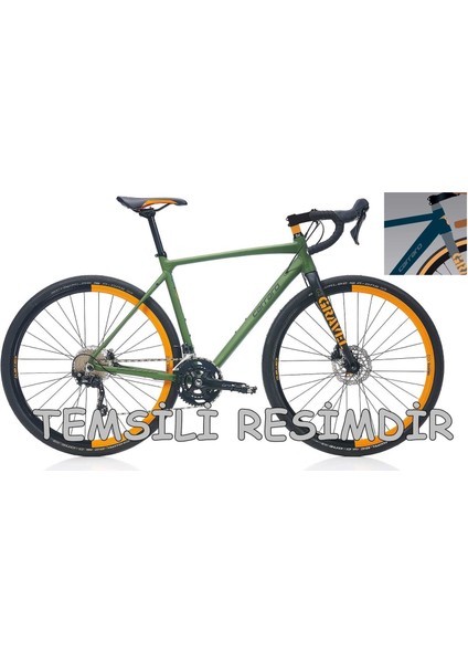 Gravel G0 16 Vites Shimano Claris Yol Yarış Gezi Bisikleti 55 Mavi