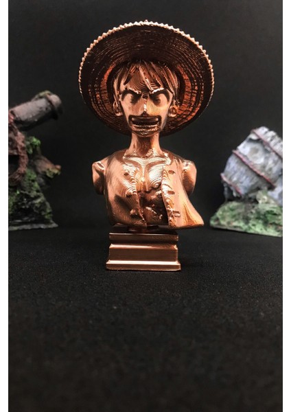 One Piece Monkey D. Luffy Büst 10cm - Bakır