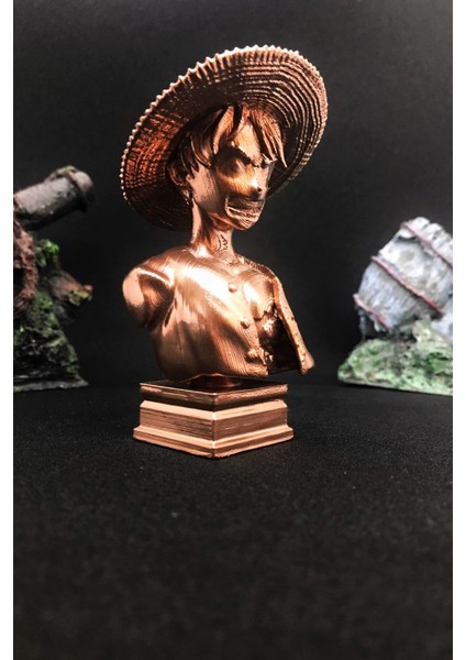 One Piece Monkey D. Luffy Büst 10cm - Bakır