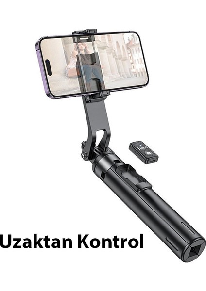 K21 Uzaktan Kumandalı Tripod Selfie Çubuğu