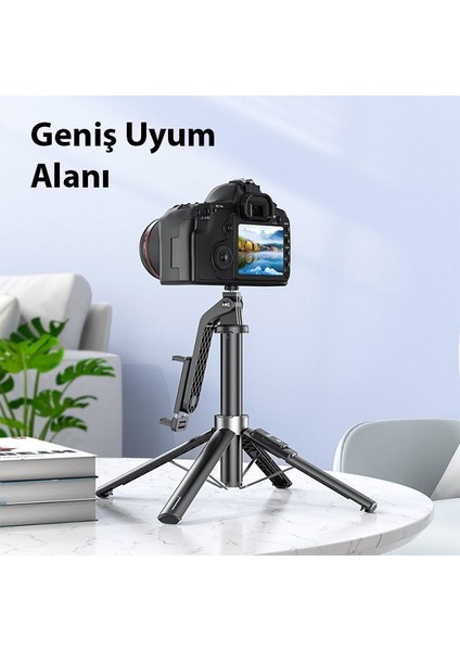 K21 Uzaktan Kumandalı Tripod Selfie Çubuğu